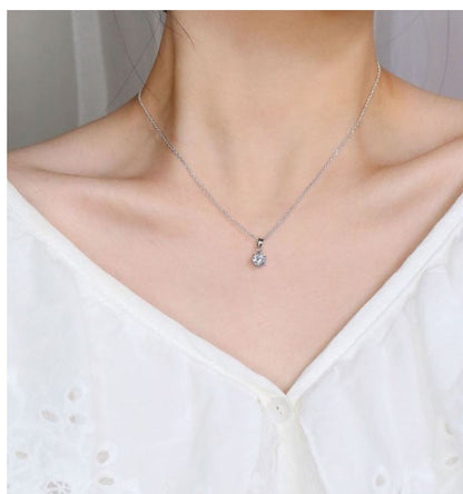 Sterling Silver Swarovski Crystal Necklace - Timeless Design