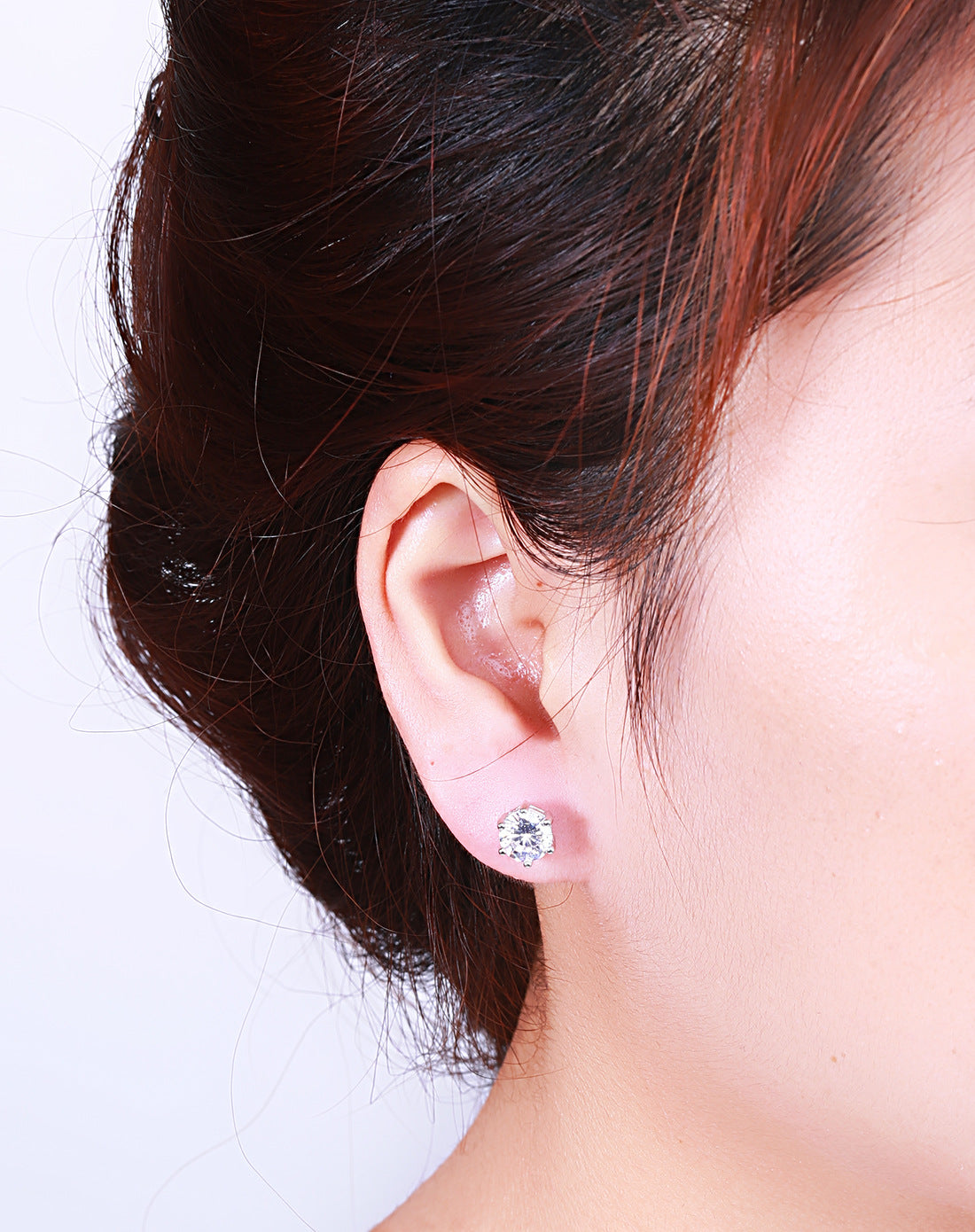 Sterling Silver Swarovski Crystal Stud Earrings - Timeless Design