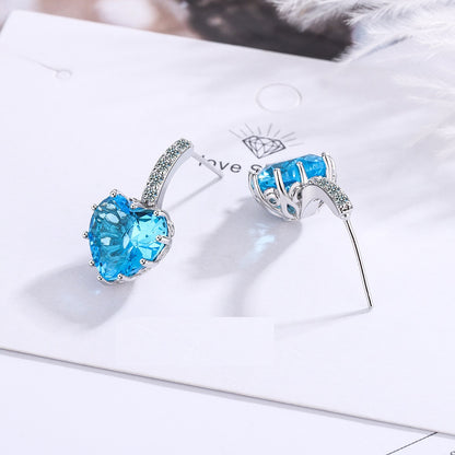 Topaz Sterling Silver Square Earrings – Healing · Confidence · Success