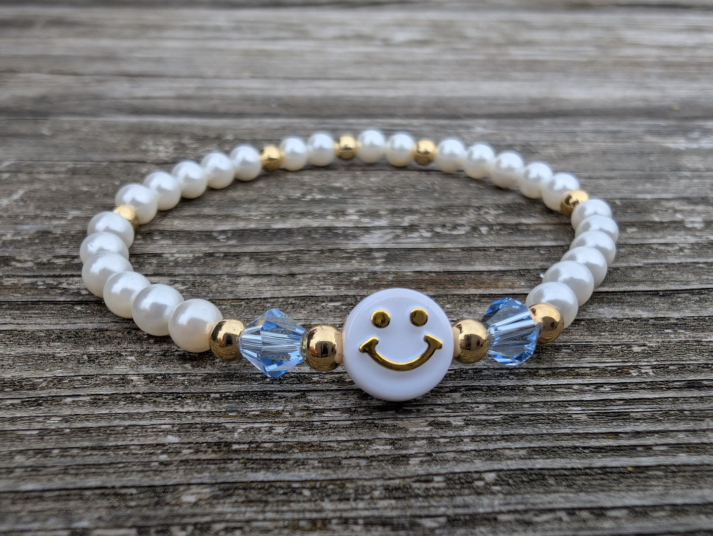 Pearl Smile Healing Bracelet – Swarovski Birthstone Crystal