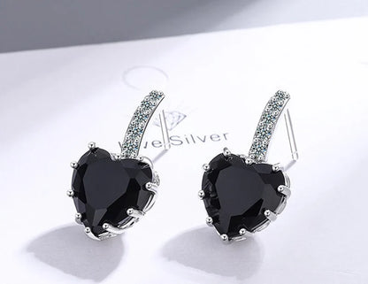 Black Onyx Sterling Silver Square Earrings – Strength · Protection · Grounding