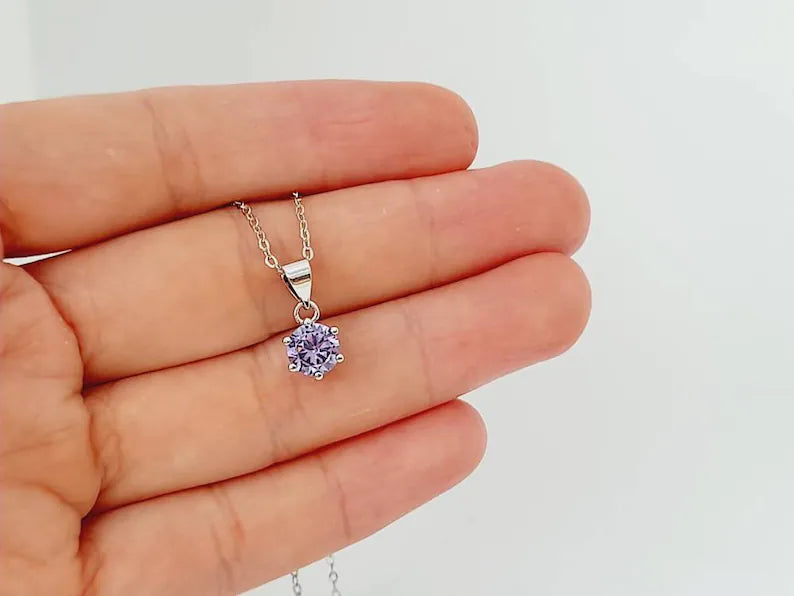 Sterling Silver Amethyst Pendant Necklace – Calm · Balance · Protection