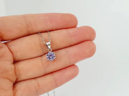Sterling Silver Amethyst Pendant Necklace – Calm · Balance · Protection